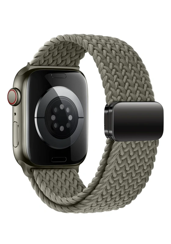 Techprotect Apple Watch 44 45 46 49 mm Nylonmag dirželis, alyvuogių, 1 nuotrauka